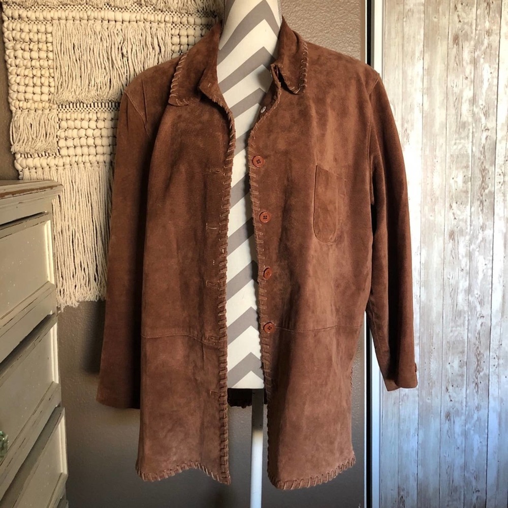 Brown Suede Women's Jacket